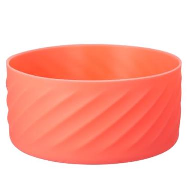 Imagem de FLORAPELL Botas para garrafa de água Hydro Flask 32 1,134 g, bota para garrafas de água esportivas Hydroflask, capa de silicone inferior protetor de proteção de para-choques (Hibisco)