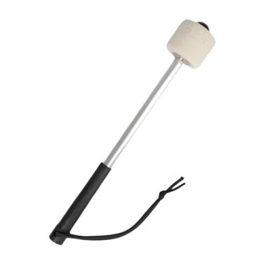 Imagem de MERIGLARE Malho de tambor baixo, bastão de tambor em feltragem, bastões de percussão, baqueta antiderrapante para atividades que praticam ferramentas ao ar