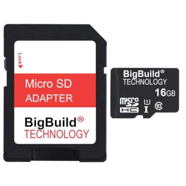 Imagem de BigBuild Technology Cartão de memória Micro SDHC de 16 GB para Amazon Fire Max 11, Fire HD 10/10 Plus/10 Tablets infantis
