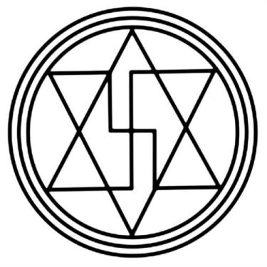 Imagem de Placa Gráfico Anti Magia Proteção Energias Negativas Radiestesia Radiônica Libertação Vícios Ambientes Protegidos