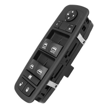 Imagem de Interruptor de vidro elétrico substitui 68141894AA adequado para Jeep Cherokee 2014 2015 2016 2017, com 2 botões automáticos, lado esquerdo do motorista dianteiro