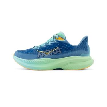 Imagem de Hoka Mach 6 Tênis de corrida masculino verde turquesa, Sombra do crepúsculo, 44