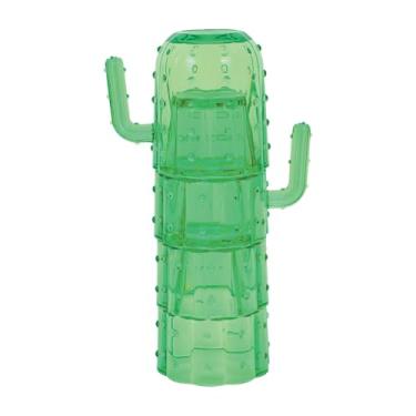 Imagem de Supreme Housewares Copos de água, copos de plástico acrílico durável, conjunto de 4, copo de plástico reutilizável à prova de quebra sem BPA (copo em forma de cacto)