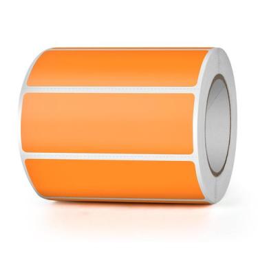 Imagem de Adesivos de Vinil Laranja YIKIADA (7,6 x 2,5 cm) - 500 Unidades