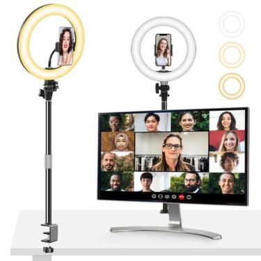 Imagem de Ring Light Evershop 10" para Videoconferência - Iluminação para Comput