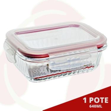 Imagem de Pote Canelado Vidro 640ml Marmita Fit Resistente 1 Unidade - Belo Vidr