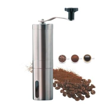 Imagem de Moedor de Café Manual Portátil Aço Inox Premium Moagem Ajustável na Medida Certa para Cada Gosto, Fácil de Usar, Moinho Interno de Cerâmica Prático Fácil de Limpar