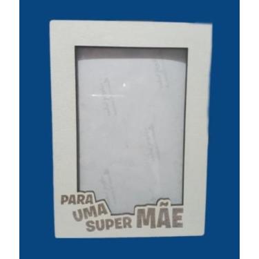 Imagem de Porta Retrato MÃE fabricado em MDF Laminado branco 6mm. - Mimos e Arti