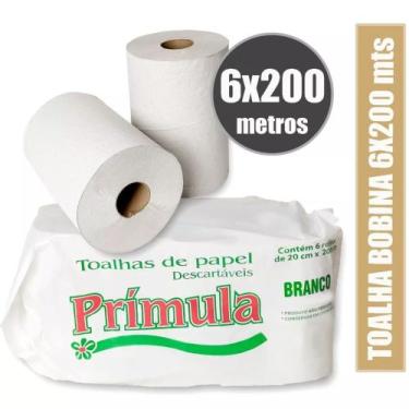 Imagem de ROLO DE PAPEL TOALHA PARA MAOS, BANHEIROS, COZINHAS, com 6 UNIDADES  2