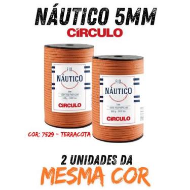Imagem de FIO NÁUTICO 5MM circulo 500g KIT C 02 UN, 7529 - TERRACOTA