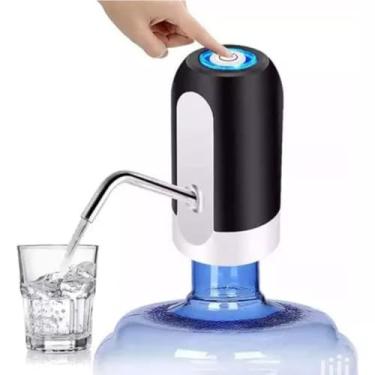 Imagem de Bebedouro Bomba Elétrica Para Garrafão Galão D'água 5 a 20 Litros Recarregável Portátil para Carregamento Automático USB PREMIUM
