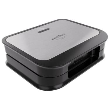 Imagem de Sanduicheira Britânia BGR25B 750W Preta 66701206, Preto e Inox, 110V
