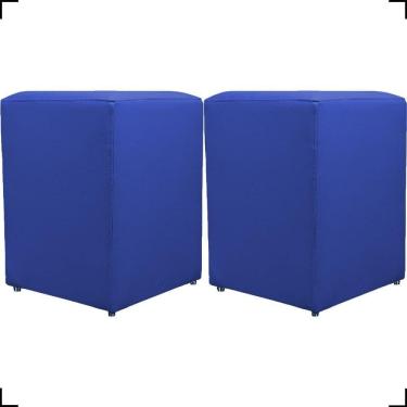 Imagem de Kit 2 Puff Dado Decorativo Para Sala Recepção Penteadeira Material Sintético Cores