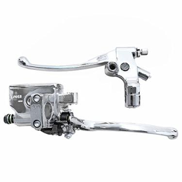 Imagem de Vkinman Substituição do reservatório do cilindro mestre da embreagem do freio hidráulico para Honda NV600 VT600 Shadow 98-08