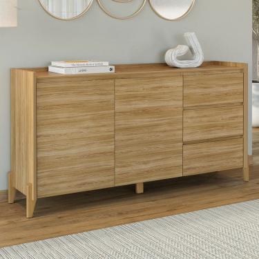 Imagem de Balcão Buffet Rennes 3 Gavetas 2 Portas Hannover - Casa D