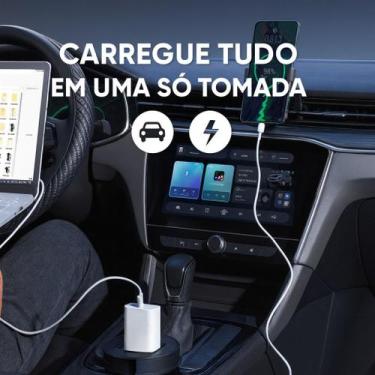 Imagem de Carregador Automotivo 150W 5 Saídas USB + Tomada Universal Compatível 