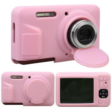 Imagem de RAIALL Capa para câmera digital KODAK PIXPRO FZ55, capa protetora de silicone macio para câmera vlogging KODAK PIXPRO FZ55, leve, capa para câmera FZ55, rosa