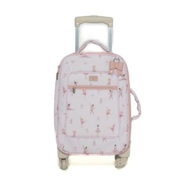 Imagem de Mala de Rodinha Bailarina Estampada - Rosé - Masterbag Baby