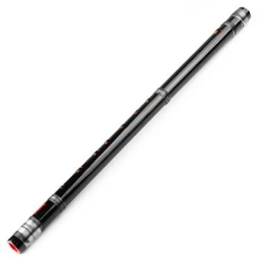 Imagem de Flauta para iniciantes 7/8 hon flauta japonesa de bambu com linhas pretas flauta para iniciantes instrumento de sopro de bambu feito à mão instrumento musical instrumento musical