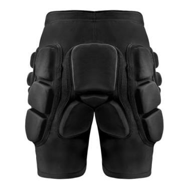 Imagem de Diydeg Shorts Acolchoados Protetores, Respirável Espessado de Chicote de Chapéu de Chapéu de Bumbum para Calças de Colapso para Snowboard, Skate e Esqui, Proteção Em 3D para Quadril, (M)