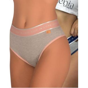 Imagem de Kit 2 Calcinha Cós Alto Elástico Confortável Lingerie Feminina Moda In