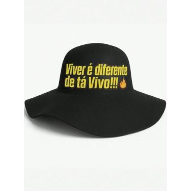 Imagem de Chapéu Caminhoneiro Cata Ovo Feltro Natanzinho Lima Frases - NoBrand, 