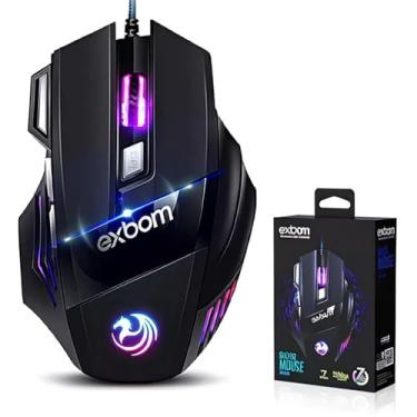 Imagem de Mouse Gamer Anúbis 7 Botões 3200 DPI Ajustável LED RGB Alta Precisão e Velocidade Jogos Trabalho Estudos Cabo Reforçado Super Rápido Ergonômico Antideslizante Clique Duplo Premium - Preto