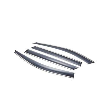 Imagem de GRJQRKHZ Defletor de janela lateral do carro para V&olvo XC60 2018-2020 Weathershied viseira de porta vento sol proteção chuva janela lateral defletores de vento