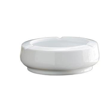 Imagem de Cinzeiro de ervas daninhas cinzeiro de porcelana branca para escritório, cinzeiro de cerâmica criativo, ornamentos para tanque de armazenamento, decoração de casa, presentes para remover o fumo
