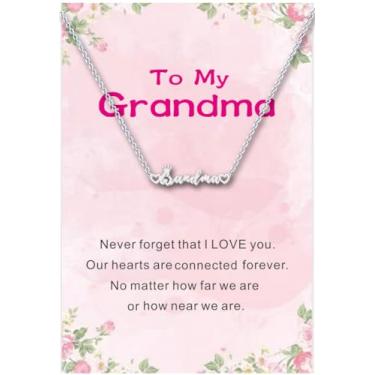 Imagem de Colar de presente para mãe, mãe, avó, avó, presente de dia das mães, filha, irmã, sobrinha, presente de aniversário para mulheres, One Size, Aço inoxidável, Sem Pedra Preciosa