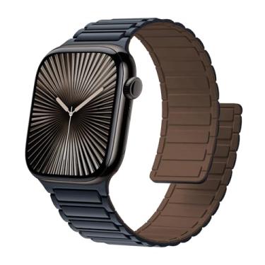 Imagem de Pulseira magnética para Apple Watch série 11/10/9/8/7/6/5/4/3/SE/3nd/Ultra3 de 49 mm, 46 mm, 44 mm, 45 mm, 42 mm, 41 mm, 40 mm, 38 mm, 40 mm, 38 mm, 4 mm, 4 mm, 4 mm, 4 mm, 4, SE/3nd/Ultra3