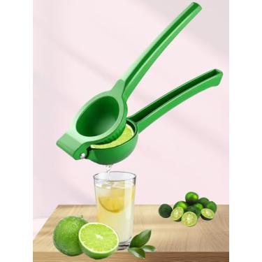 Imagem de Espremedor de limão, espremedor manual de liga de alumínio de 19,78 cm para limão com alça antiderrapante, ferramenta de cozinha, verde