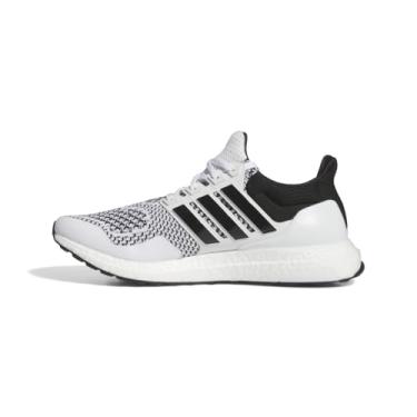 Imagem de adidas Ultraboost 1.0 Tênis masculino, Branco/Preto/Ferro Metálico, 41
