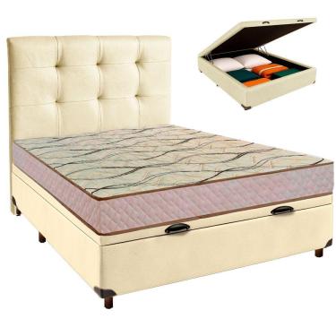 Imagem de Kit Cabeceira + Cama Box Bau + Colchão Casal D33 Maxsono Paropas