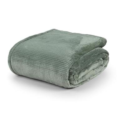 Imagem de Cobertor Ultrasoft Willow Queen 240x220cm – Manta Aconchegante e Macia para Cama Queen (Dublin Verde Louro)