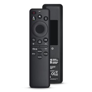Imagem de Controle remoto de voz solar BN59-01432A para controle remoto de TV Samsung com célula solar recarregável compatível com Samsung Neo QLED S90D Crystal UHD Series 2023 modelo (BN59-01480A)