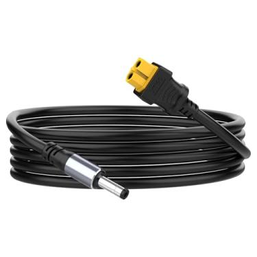 Imagem de Cabo de alimentação DC 5521 macho para XT60 fêmea conector CC para adaptador XT60 5,5 x 2,1 mm para drones, monitor FPV, energia, estações de carregamento portáteis, painéis solares elétricos etc. (2