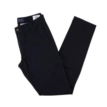 Imagem de Calça Masculina Lado Avesso Sarja Slim Preta - LH2385-Masculino