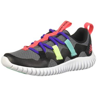 Imagem de New Balance Playgruv V1 Bungee Tênis de corrida infantil, Preto/Chumbo/Violeta profundo, 13 Little Kid