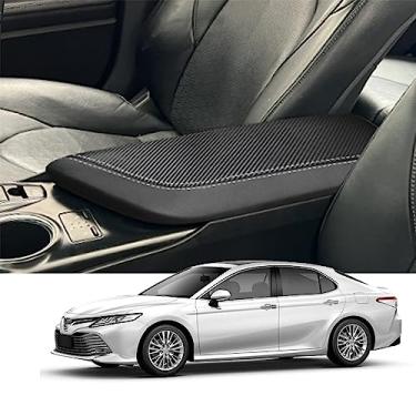 Imagem de Blazeray Capa de apoio de braço para console central de carro para Toyota Camry 2018-2023 acessórios interiores couro anti-arranhões capa de descanso de braço protetor de almofada protetor de almofada