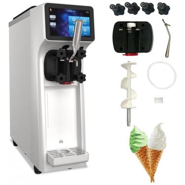 Imagem de Máquina de Sorvete Soft Monosabor Comercial XPW Branco Alta Produção 4,5L Hopper 1000W 110V Modelo BQL-9200ST
