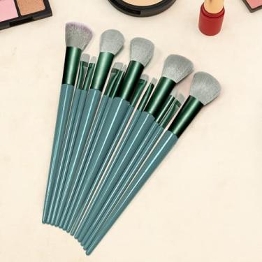 Imagem de Conjunto de 13 pincéis de maquiagem, kit de maquiagem, corretivos de base em pó, sombra, blush, kit de pincéis de maquiagem