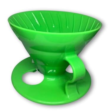 Imagem de Suporte para Filtro de café V60 02, Coador De Café V60 02, Tamanho 02, Porta Filtro De Acrílico, Para Café Especial Coado E Pour Over, Extração Uniforme E Sabor Puro (Verde claro)