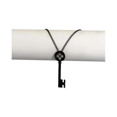 Imagem de Coraline Chave da Porta Secreta Pingente, Colares Botão Preto, Acessór