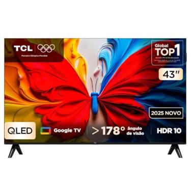 Imagem de TCL, Smart TV, 43 Polegadas, HD QLED, WiFi, Bluetooth, Google TV, 2 HDMI, HDR10, Dolby...