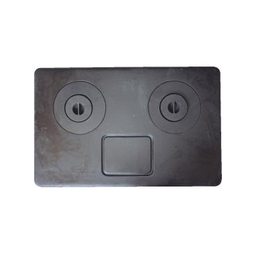 Imagem de Chapa Fogão a Lenha 2 Furos com Redução Multiuso 92x59cm