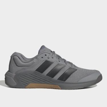 Imagem de Tênis Adidas Dropset 4 Power Trainer Masculino, Cinza, Preto, 44
