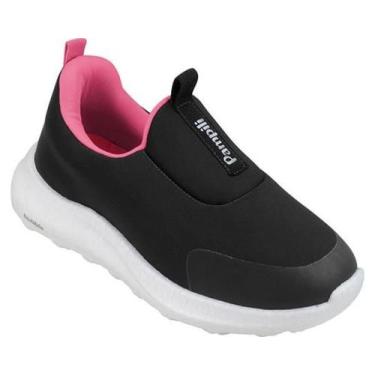 Imagem de Tenis infantil pampili bubble slip on conforto e estilo, Preto, 28