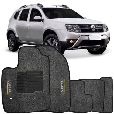 Imagem de Jogo de Tapete Automotivo Carpete Renault Duster 2016 à 2019 Soft Logo Bordado 5 Peças