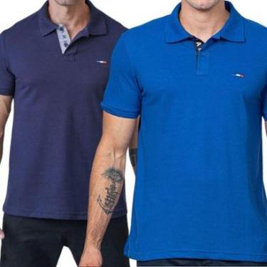 Imagem de Kit 2 Camisas Polo França Industrie Básica Piquet Premium-Masculino